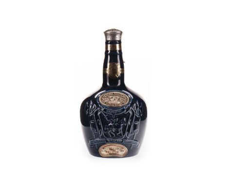 ROYAL SALUTE AGED 21 YEARS - SAPPHIRE DECANTER Blended Scotch Whisky 75.7cl, 70° proof.