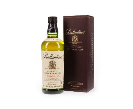 BALLANTINE'S 17 YEARS OLD Blended Scotch Whisky 70cl, 43% volume, in carton.