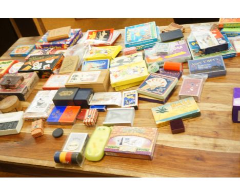 Large collection of early games &amp; playing card related items 