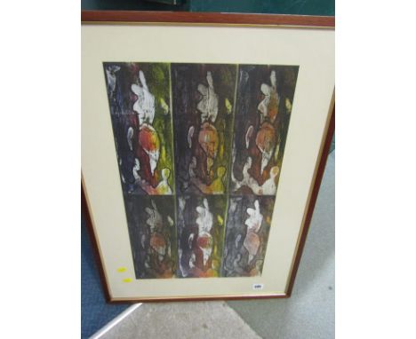 COLOUR SCREEN PRINT, indistinctly signed "Always The Same" 56cm x 35cm