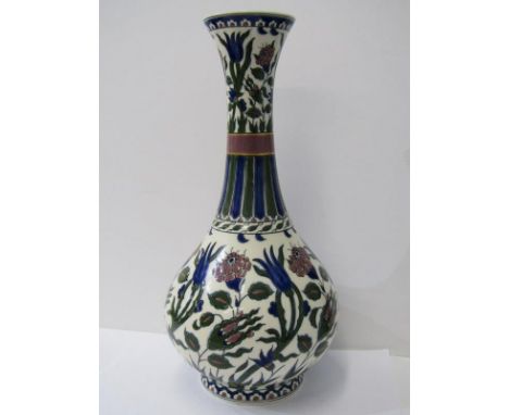 ZSOLNAY, "Persian" design Pecs vase, 35cm height (small rim chip) 