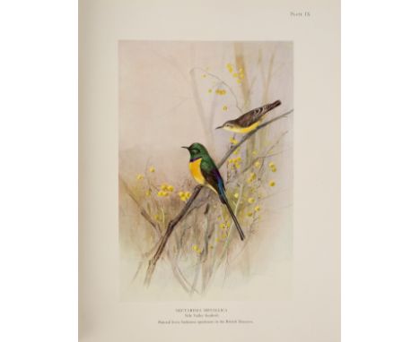 Meinertzhagen (Col. R) Nicoll's Birds of Egypt, 2 vols., 1930. 4to., orig. cloth gilt. Portrait, colour plates, text illustra