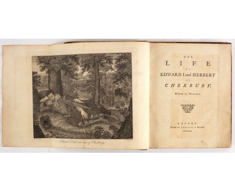 Herbert of Cherbury, Lord Edward. Life, 1770. 4to., cont. calf. Folding portrait frontispiece/Provenance: Spetchley Park