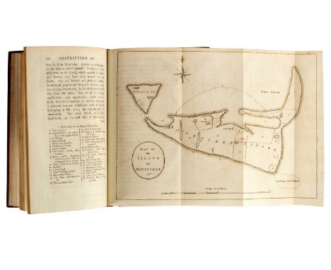St. John (J. Hector) Letters from an American Farmer, New Edition, 1783. 8vo., cont. calf (lower joint cracked). 2 folding en