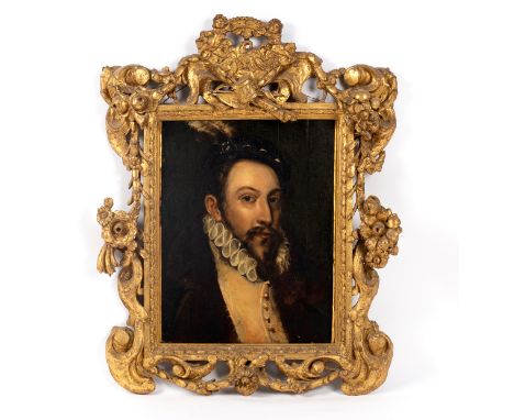 17th Century English School/Portrait a Nobleman/Perhaps Thomas Radcliffe, 3rd Earl of Sussex (circa 1525-1583)/head and shoul