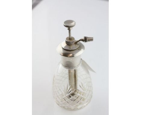 A silver topped and glass atomiser Birmingham 1924. Charles S Green and Co.