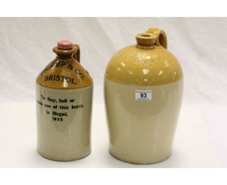 Two vintage Stoneware Jugs to include H.C Norris Burbage