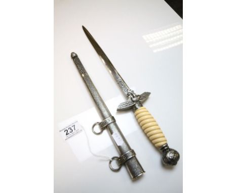 Reproduction WW2 Luftwaffe Dress Dagger with scabbard