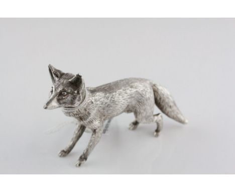 Hancel Silver plated model of a Fox