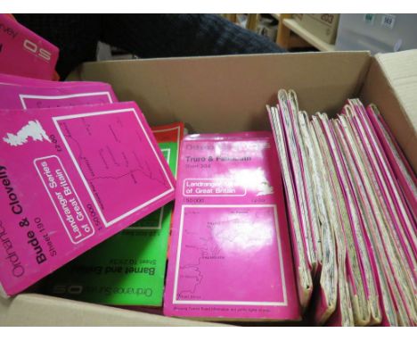 Approximately 33 Folded Ordnance Survey Maps 1:50 000 plus approximately 8 other Folded Ordnance Survey Maps