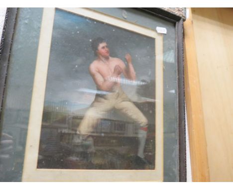 Oil Painting Portrait of a Bare Knuckle Boxer