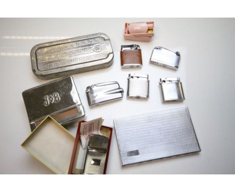 Collection of Vintage Lighters to include Nimrod Commader Cigar Lighter and Various Razors & Cigarette Cases
