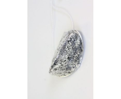 Silver plated vesta case in the form of a purse