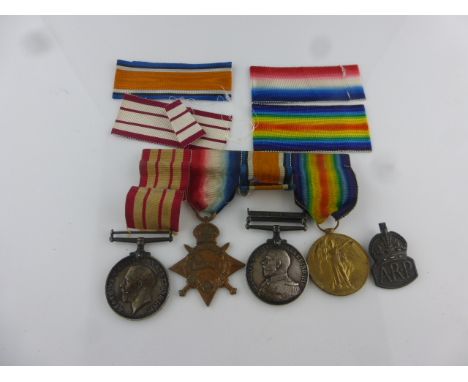 A WW1 Royal Navy group of four medals to include Victory Medal, British War Medal, Mons Star & Persian Gulf 1909-1914 issued 