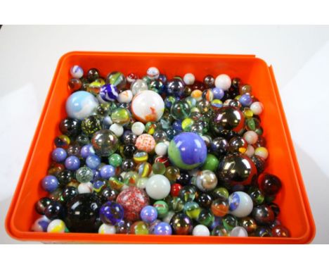 Large box of vintage Marbles