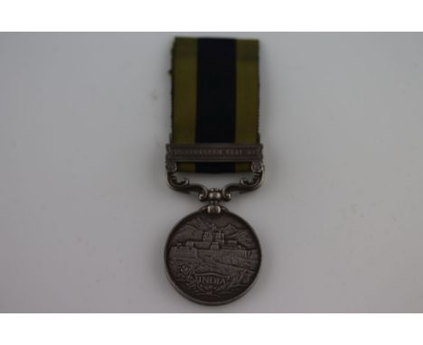 India General Service Medal (Silver) with the Waziristan 1921-24 Clasp issued to 3118 RF M. Nawab Khan 4-6 RAJ. RIF.