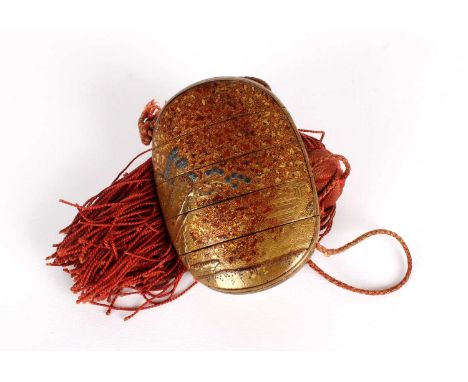 A Japanese Edo/Meiji Period Maki-e Lacquer Four-Case Inro A Japanese Edo/Meiji Period Maki-e Lacquer Four-Case Inro, 19th cen