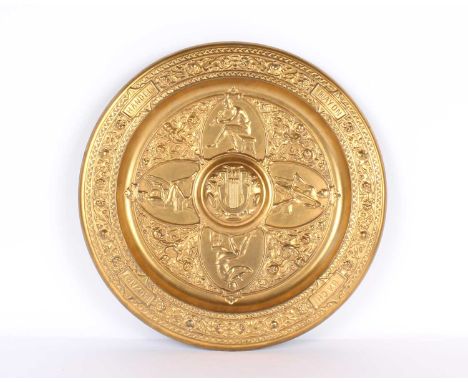 A Victorian "Composers" Pottery Charger or Wall Plaque by Doulton Lambeth A Victorian "Composers" Pottery Charger or Wall Pla