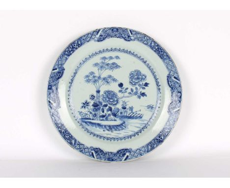An 18th Century Chinese Blue and White Export Charger Qing Dynasty An 18th Century Chinese Blue and White Export Charger, dec