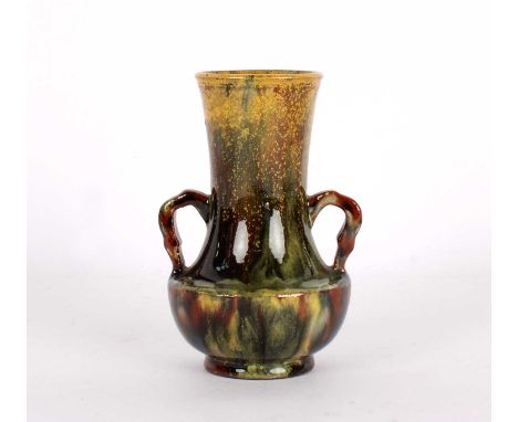A Victorian Scottish Art Pottery Vase by Dunmore A Victorian Scottish Art Pottery Vase by Dunmore, of miniature baluster form