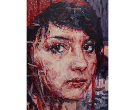 Liam O'ConnorHead portrait of a young lady looking outwardsOil on canvas122 x 81cm***Artists resale rights may apply to this 