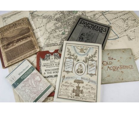 Ephemera, mixed, including a selection of ordnance survey maps of varying ages mostly Hampshire, loose magazine/newspaper etc