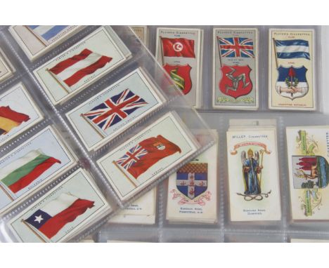 Cigarette Cards, Flags, Arms & Insignia, a selection of sets by various Manufacturers to include Churchman Civic Insignia and