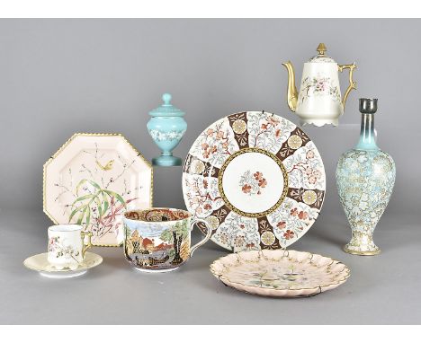 A pair of Chinese Export blue and white ceramic dishes, together with a continental coffee set, plus a selection of other cer