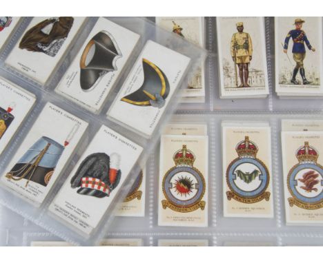 Cigarette Cards, Military, a variety of sets by various Manufacturers to include Wills Air Raid Precautions, Arms of Companie
