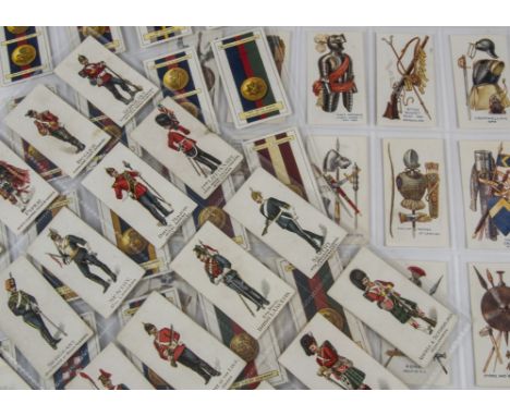 Cigarette Cards, Military, by a variety of Manufacturers, sets to include George Dobie Weapons of All Ages and Mitchells Army