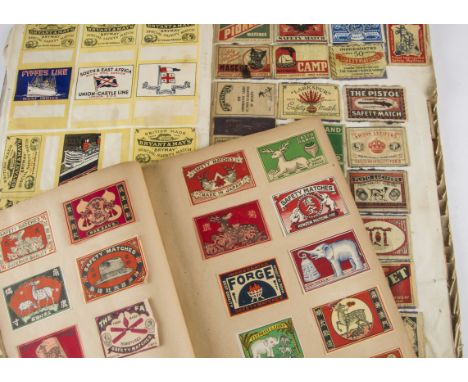 Matchbox labels, a collection of approx 700 labels and books in two albums and loose sheets , many Japan and Asia, together w