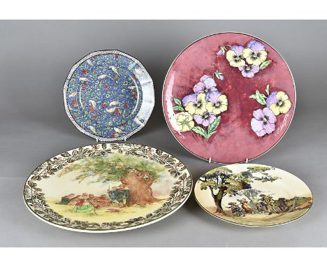 A Royal Doulton seriesware wall charger, with transfer printed scene from the series Under the Greenwood Tree, 39 cm diameter