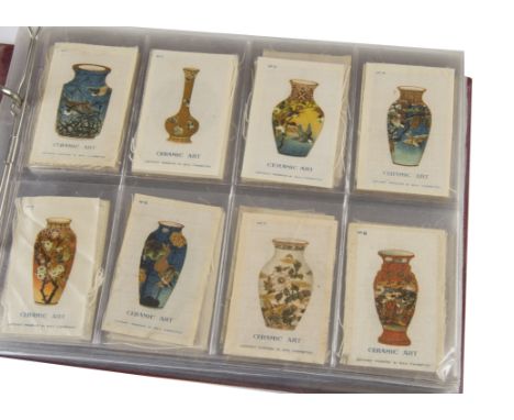 Cigarette Silks, Mixture, a selection of sets in a modern ring binder to include Phillips BDV Ceramic Art (M47), BDV Crests &