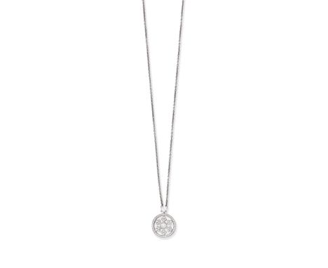 GRAFF: DIAMOND 'SNOWFLAKE' PENDANTSet throughout with brilliant-cut diamonds, diamonds 0.89ct total, signed Graff, numbered G
