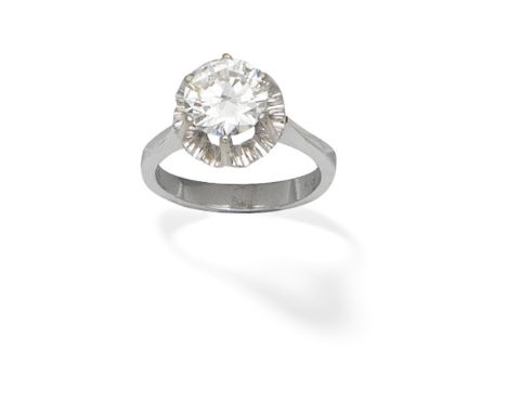 DIAMOND SINGLE-STONE RINGSet with a brilliant-cut diamond, weighing 2.17 carats, ring size approx. N½This lot is subject to t