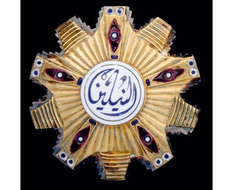 *Sudan, Order of the Two Niles, type 2, post 1970, with Sudanese arms suspension, Grand Cross set of insignia, Sudanese made,