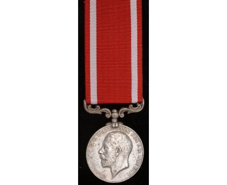 *Sea Gallantry Medal (Foreign Services), G.V.R., silver issue, for gallantry and humanity (Herbert Person, “Trehawke”. 18th A