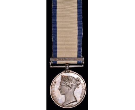 *Naval General Service, 1793-1840, single clasp, 14 March 1795 (R. Honyman, Lieut. R.N.), with segment of original ribbon, ol