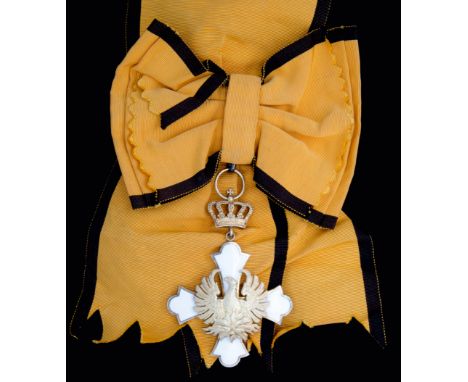 *Greece, Royal Order of the Phoenix, 1st Class set of insignia by Spink &amp; Son, 1936 Issue, comprising sash badge in gilt 