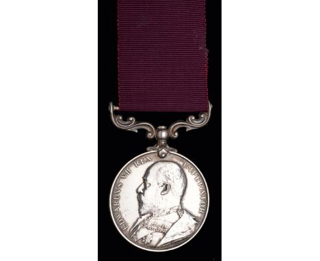 *Army Meritorious Service Medal, E.VII. R. (Serjt: W. Ferguson. 7th Foot.), suspension slightly bent, toned, good very fine