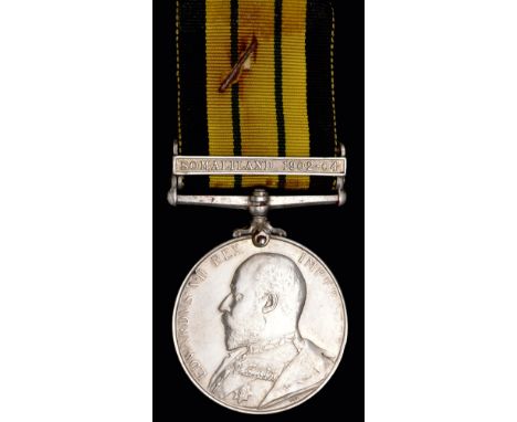 Africa General Service, 1902-56, single clasp, Somaliland 1902-04 (R. Worth, Ch. Sto. H.M.S. Hyacinth), lightly polished, ver
