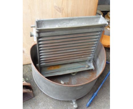 An R.A. Lister &amp; Co. Kornales milk cooler and hopper