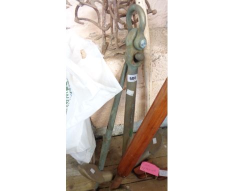 A vintage small boat's anchor