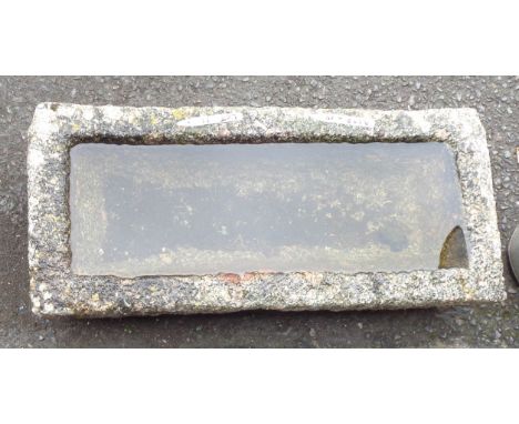 A small granite trough