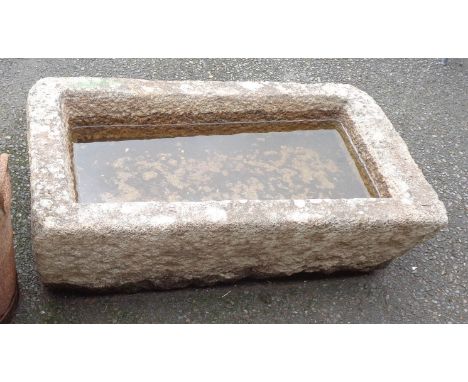 A large granite trough