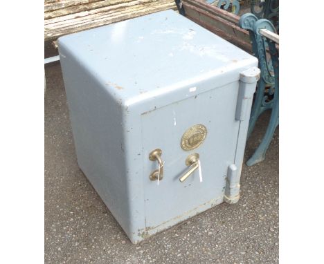A large vintage Joseph Bates &amp; Sons safe with brass fittings