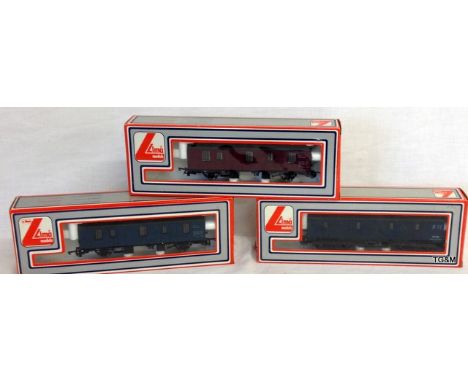 3 x Lima trains passenger coaches - 305356, 305360, 305357