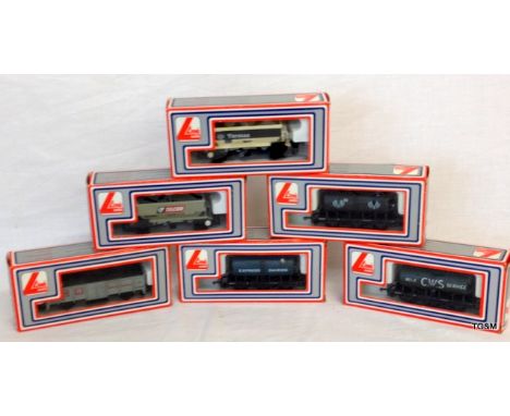 6 X Lima Trains goods trucks