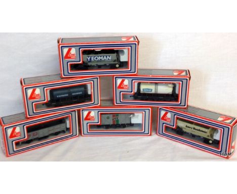 6 x Lima goods trucks 305608, 305635, 305641, 303173, 305643, 305636