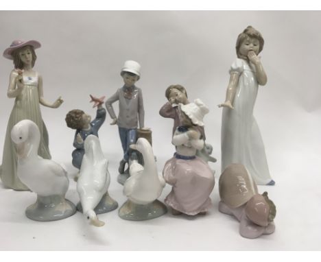 A collection of 10 Nao figures